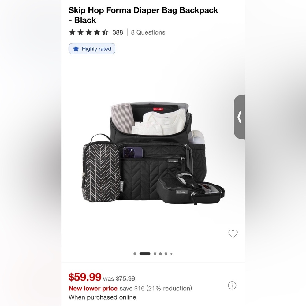 Skip Hop Forma Diaper Backpack - Picture 5 of 6